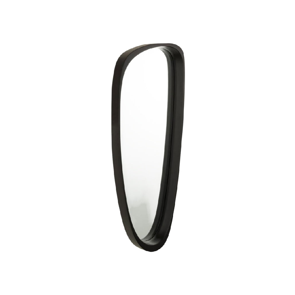 Specchio Ovalo con Cornice Nera: Design Moderno ed Elegante